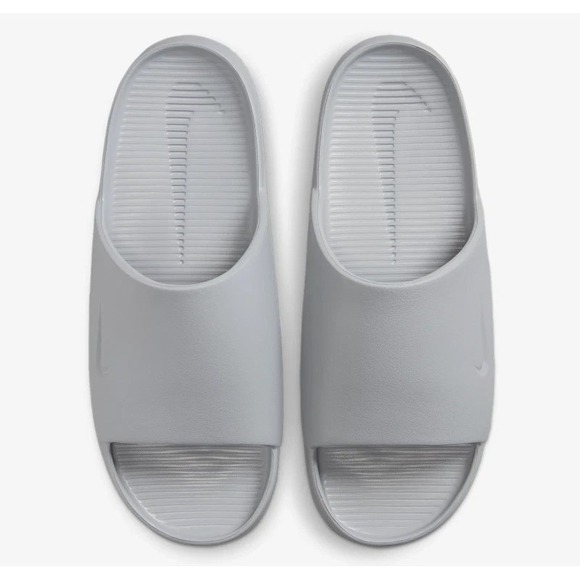 Nike Calm Men Slides Sandals–Wolf Grey–Men's 10 / Women's 9–Lightweight Comfort - Picture 5 of 5
